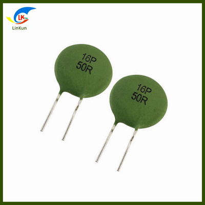 MZ21 16P 50 Ohm Protección contra la sobrecorriente PTC Termistor de 18 mm de diámetro Color verde