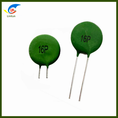 MZ21 16P 50 Ohm Protección contra la sobrecorriente PTC Termistor de 18 mm de diámetro Color verde