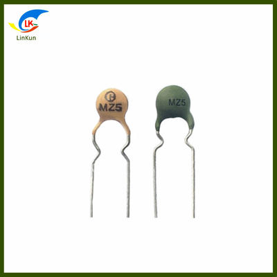 MZ21/WMZ12A/MZ11 Serie PTC Termistor Diámetro 5mm 105C 50 ̊100 Ohm (75R±30%) Termistor para el control del viento