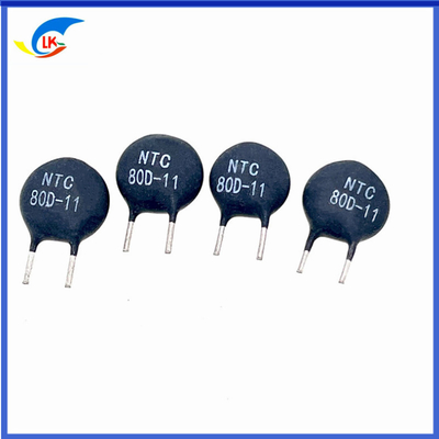 80 Ohm 1.2A NTC Coeficiente de temperatura negativa Termistor 11mm 80D-11 Suprimimiento de corriente de entrada
