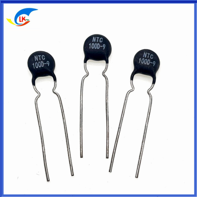 Termistores NTC de 100 Ohm personalizados 100D-9 MF72 Termistores de supresión de corriente de entrada