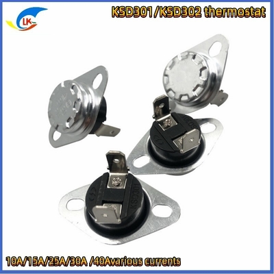 Interruptor de control de temperatura del termostato de tipo salto de la serie Ksd301 250V 10A 16A 30A