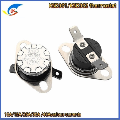 250V 16A 30A Protector de termostato de la serie KSD302 Conmutador de control de temperatura de alta corriente