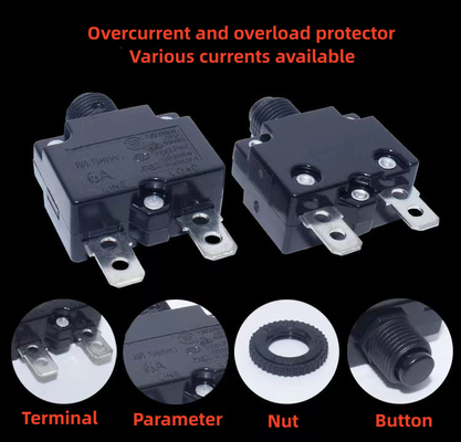 Materiales de aleación Protector de sobrecarga de corriente Interruptor de circuito para proteger dispositivos electrónicos