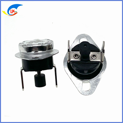 16A 125V Interruptor de temperatura bimetal Ksd301 Protector térmico termostático con tapa metálica