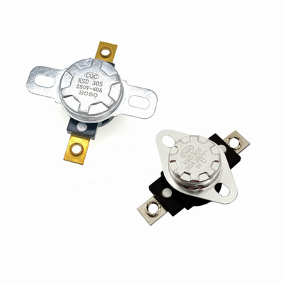 KSD305 Interruptor de control de temperatura bimetal Termostato 40A de polo único lanzamiento único