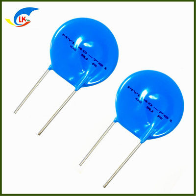 Protección contra rayos Tipo 40 mm Varistor de óxido de zinc MYL 40-781K 780V Pie de alambre de cobre redondo