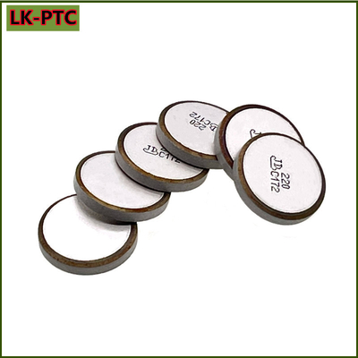 Superficie del electrodo de plata montaje PTC termistor φ20mm 215°C 12V 13-25Ω Chip termistor de calefacción