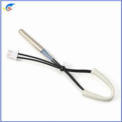 10K 100K Sensor de temperatura NTC Estampado sonda de temperatura tubular para electrodomésticos