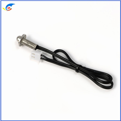 OEM M6 Sensor de temperatura de hilo 50K 100K F3950 Proba de termistor NTC para freidora de aire
