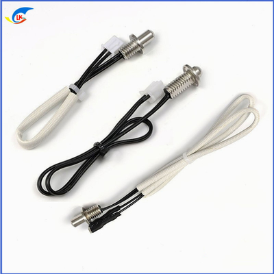 OEM M6 Sensor de temperatura de hilo 50K 100K F3950 Proba de termistor NTC para freidora de aire