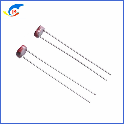 Resistencia dependiente de la luz de 100 MW 150VDC Fotoresistor 10Lux Resistencia brillante 50-100KΩ Velocidad de respuesta rápida