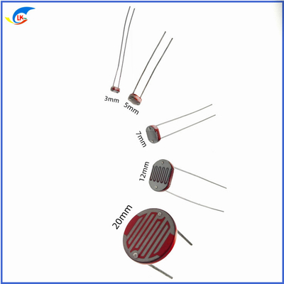 Resistencia fotográfica de alta sensibilidad LDR 150V de reacción rápida para medición fotoeléctrica