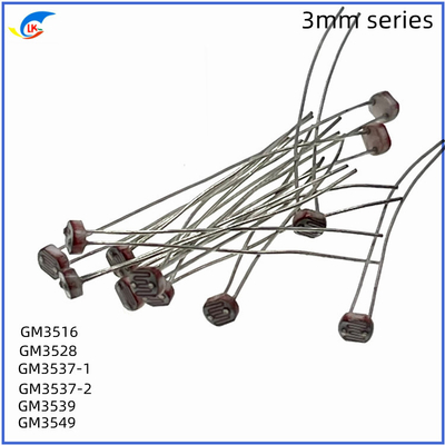 GM3539 GM3549 Resistente dependiente de la luz Resistencia brillante 100-200KΩ 100VDC En lámparas